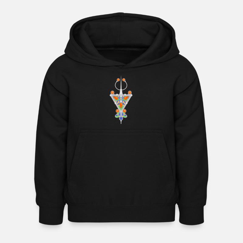 Bijoux Berbère - Sweat à capuche Enfant - noir