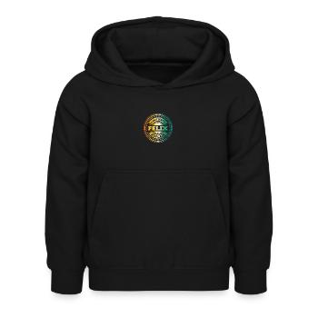 Felix - Sweat à capuche Enfant - noir - Devant - AI Model Kid Female (0cm)