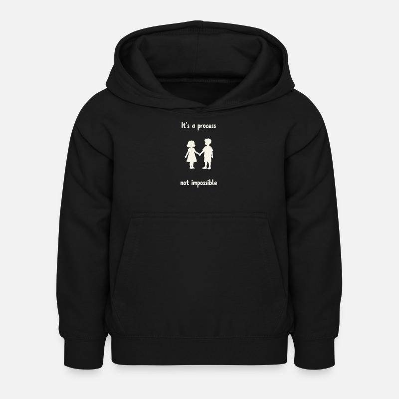 It's not impossible. - Kids Hoodie - black