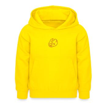 Zombi - Sweat à capuche Enfant - jaune - Devant - AI Model Kid Female (0cm)