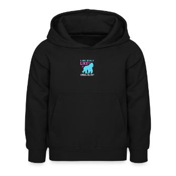 Gorilla - Kinderhoodie - zwart - Voor - AI Model Kid Female (0cm)