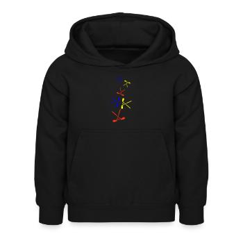 Symbole du golf - Sweat à capuche Enfant - noir - Devant - AI Model Kid Female (0cm)