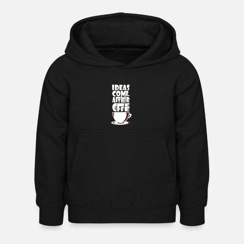 Kaffee Kaffee Kaffee - Kinder Hoodie - Schwarz