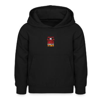 Espagnol Mamie Grand-mère Espagne - Sweat à capuche Enfant - noir - Devant - AI Model Kid Female (0cm)