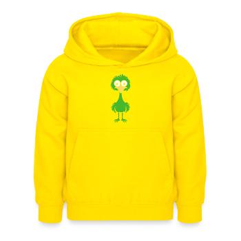 autruche - Sweat à capuche Enfant - jaune - Devant - AI Model Kid Female (0cm)
