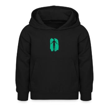 Fitness - Sport - Endurance - Entraînement - Sweat à capuche Enfant - noir - Devant - AI Model Kid Female (0cm)