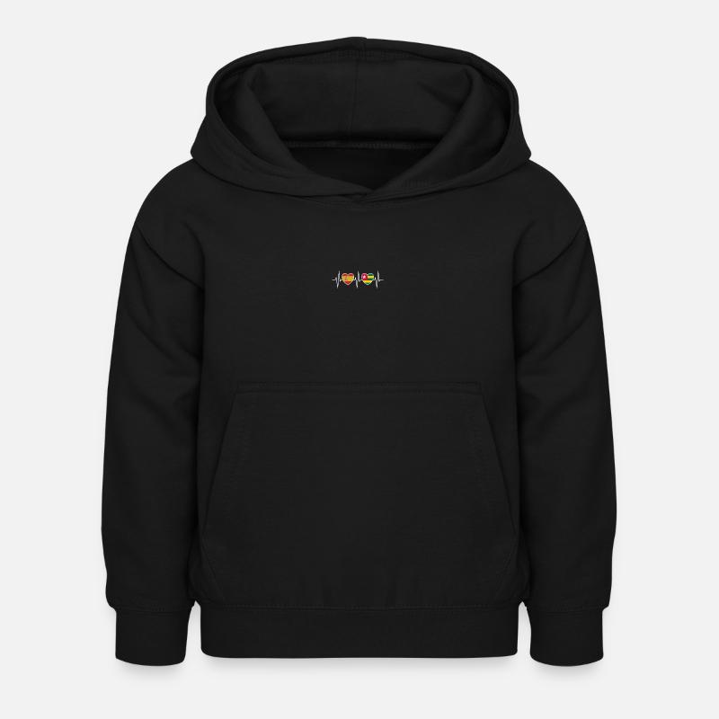 Drapeaux du drapeau togolais de l’Espagne et du Togo - Sweat à capuche Enfant - noir
