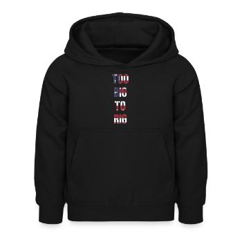 TOO BIG TO RIG 2024 - Kinder Hoodie - Schwarz - Vorne - AI Model Kid Female (0cm)