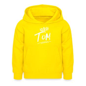Tom - Sweat à capuche Enfant - jaune - Devant - AI Model Kid Female (0cm)