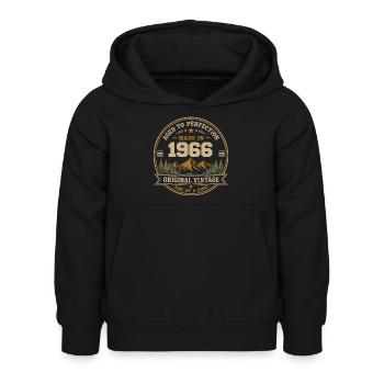 1966 Retro 1966 Vintage 1966 Geschenk 1966 - Kinder Hoodie - Schwarz - Vorne - AI Model Kid Female (0cm)