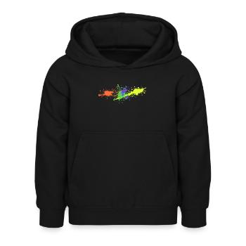Farbspritzer Geschenk Künstler - Kinder Hoodie - Schwarz - Vorne - AI Model Kid Female (0cm)