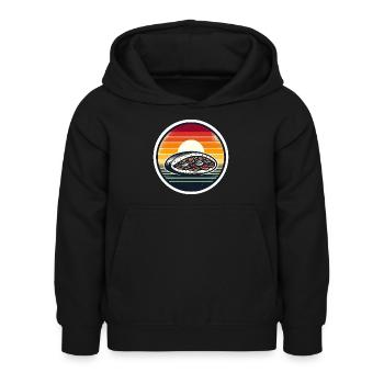 Kebab - Sweat à capuche Enfant - noir - Devant - AI Model Kid Female (0cm)