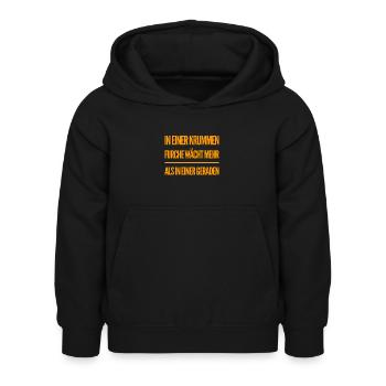 pass dich nicht an - Kinder Hoodie - Schwarz - Vorne - AI Model Kid Female (0cm)