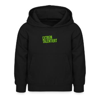 ich habe Talent - Kinder Hoodie - Schwarz - Vorne - AI Model Kid Female (0cm)