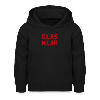 C’est clair - Sweat à capuche Enfant - noir - Devant - AI Model Kid Female (0cm)