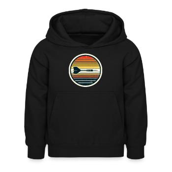 Dart Dartpfeil Dartspieler - Kinder Hoodie - Schwarz - Vorne - AI Model Kid Female (0cm)