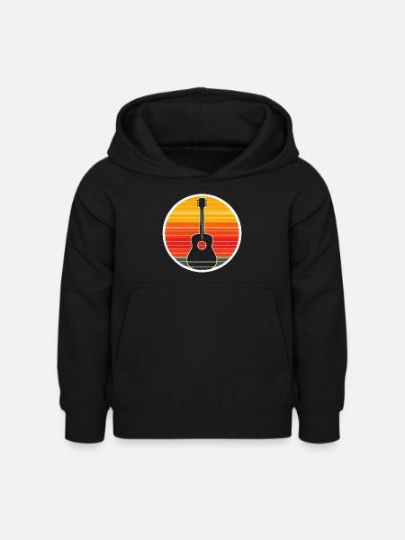 Guitare Guitare Guitare Guitariste - Sweat à capuche Enfant - noir