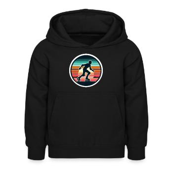 Roller - Sweat à capuche Enfant - noir - Devant - AI Model Kid Female (0cm)