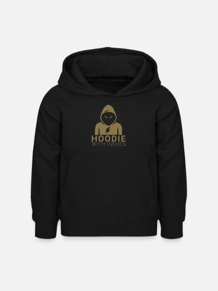 Hoodie with Issues - Kinder Hoodie - Schwarz