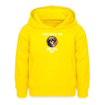 Shih Tzu Löwenhunde Chrysanthemenhund Shih Tzu - Kinder Hoodie - Gelb - Vorne - AI Model Kid Female (0cm)