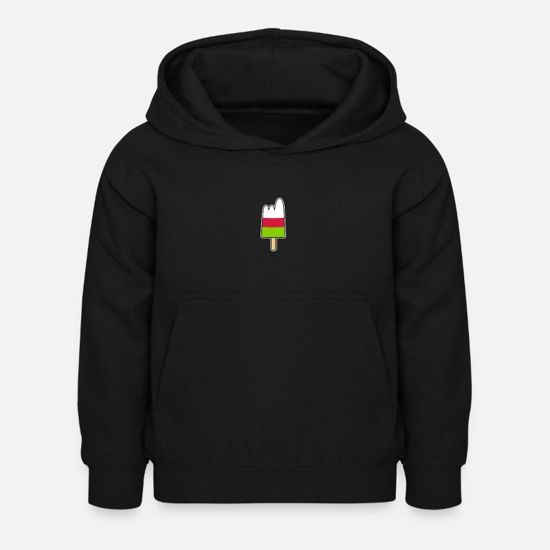 Popsicles - Montagnes / Glaciers / Pics - Sweat à capuche Enfant - noir