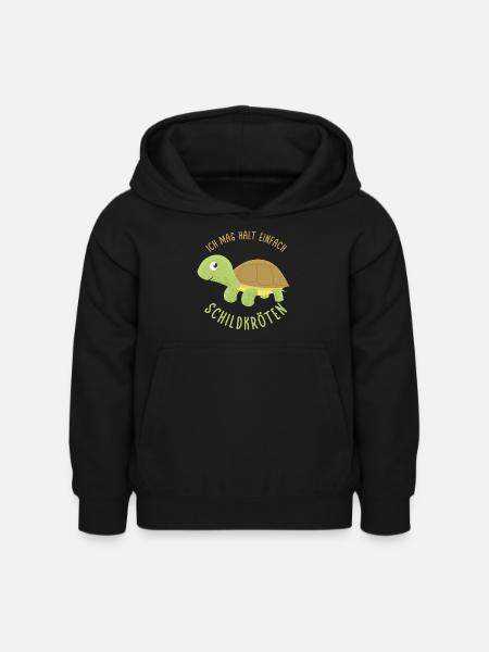Schildkröten - Kinder Hoodie - Schwarz