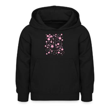 Anker - Kinder Hoodie - Schwarz - Vorne - AI Model Kid Female (0cm)
