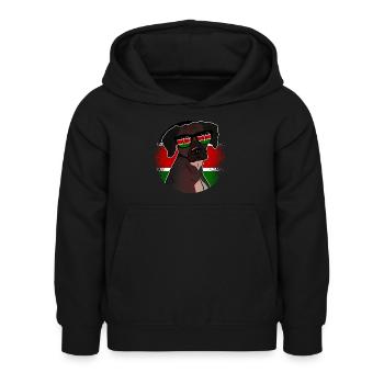 Kenya - Kids Hoodie - black - Front - AI Model Kid Female (0cm)