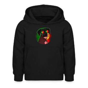 Portugal - Sweat à capuche Enfant - noir - Devant - AI Model Kid Female (0cm)