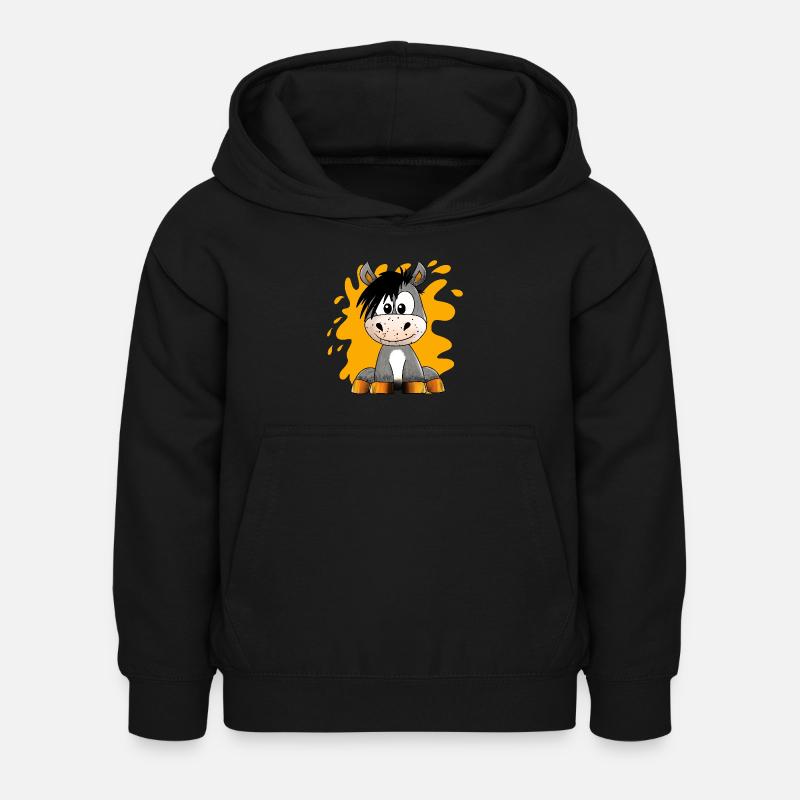 Mignon Poupée Cheval - Sweat à capuche Enfant - noir
