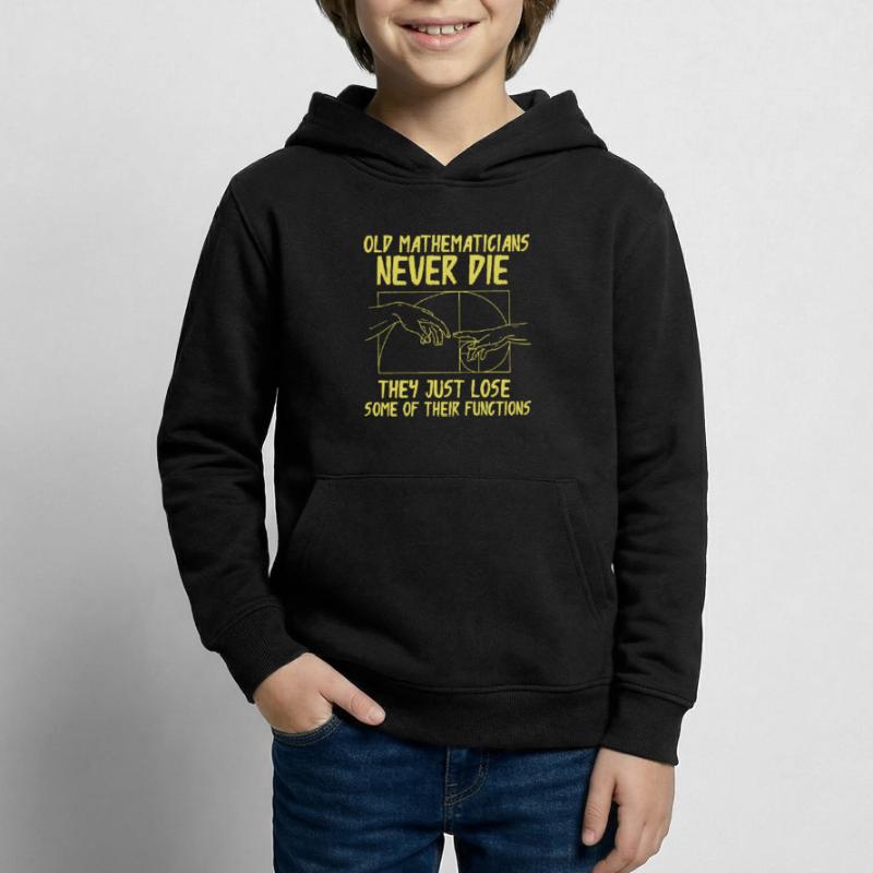 Fibonacci Geometry Math Golden Ratio Kids Hoodie