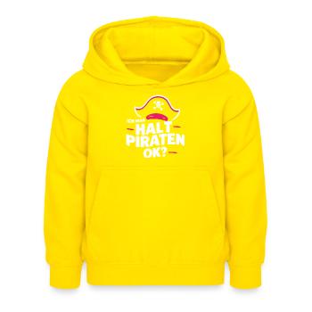 Pirate Carnaval Carnaval Déguisement - Sweat à capuche Enfant - jaune - Devant - AI Model Kid Female (0cm)