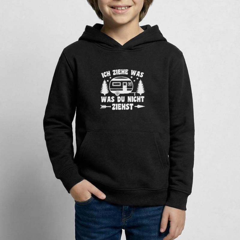 I pull what you don't pull Caravan Camper Kids Hoodie
