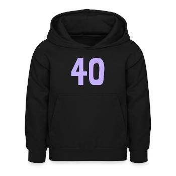 40. 40 YEARS. 40th ANNIVERSARY. 40TH ANNIVERSARY. - Kids Hoodie - black - Front - AI Model Kid Female (0cm)