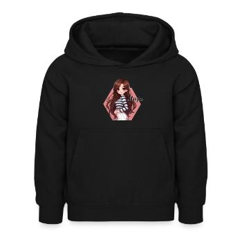 Maja - die Mutige - Kinder Hoodie - Schwarz - Vorne - AI Model Kid Female (0cm)