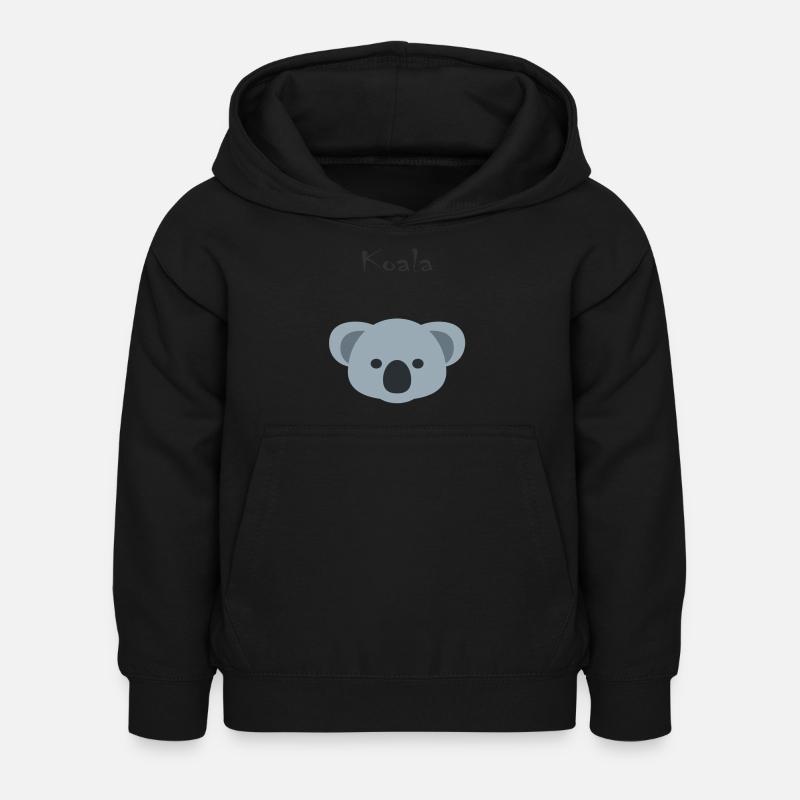 koala - Sweat à capuche Enfant - noir