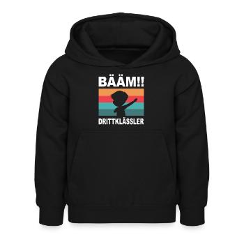 Drittklässler Bääm! Dritte Klasse 3.Klasse Schule - Kinder Hoodie - Schwarz - Vorne - AI Model Kid Female (0cm)
