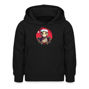 Snakes Christmas - Kids Hoodie - black - Front - AI Model Kid Female (0cm)