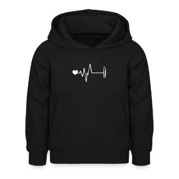 Oxygen Diving Pulse Heart - Kids Hoodie - black - Front - AI Model Kid Female (0cm)