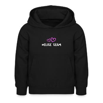 Équipe d’élite Heart Love - Sweat à capuche Enfant - noir - Devant - AI Model Kid Female (0cm)