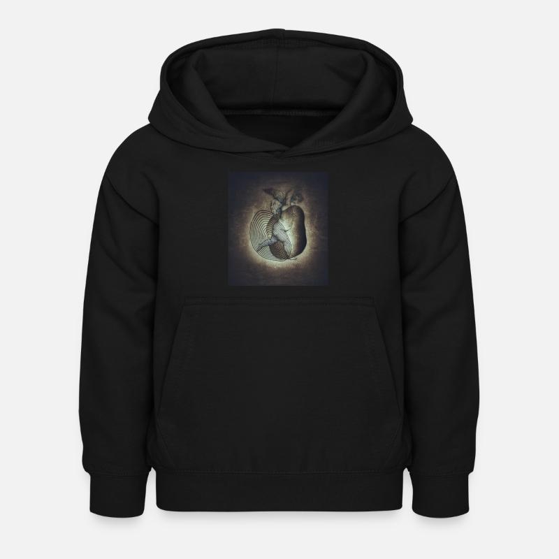 Vintage - Hoodie til børn - sort