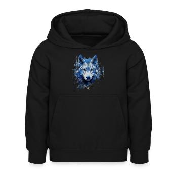 T-Shirt Loup Loups Wolf Pack Animal Lover - Sweat à capuche Enfant - noir - Devant - AI Model Kid Female (0cm)