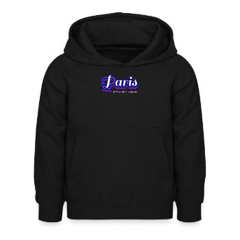 Paris, Stadt der Liebe & Träume - Perfektes Geschenk für Papa - Kinder Hoodie - Schwarz - Vorne - AI Model Kid Female (0cm)