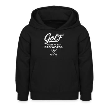 Golf und Schimpfwörter: Der Humor des Golfers - Kinder Hoodie - Schwarz - Vorne - AI Model Kid Female (0cm)
