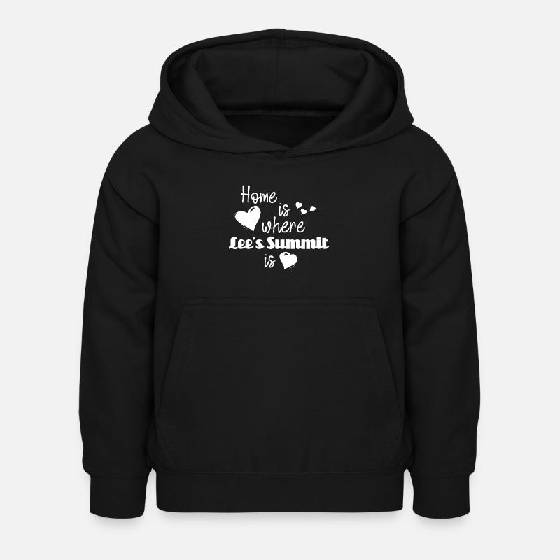 À la maison dans Lee’s Summit - La maison est l’endroit où Lee’s Summ - Sweat à capuche Enfant - noir