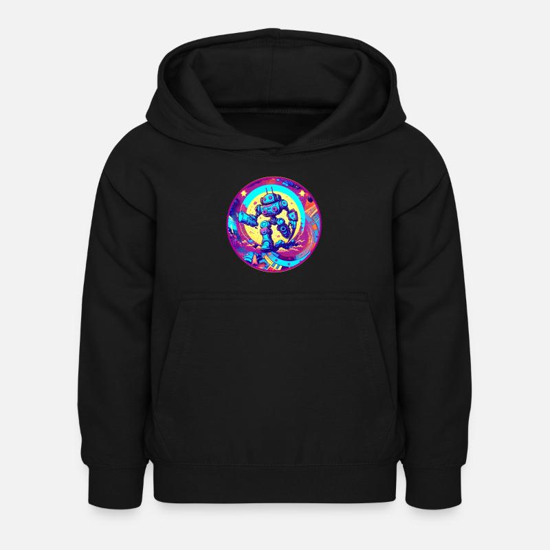 Evil Robot Series 005 - Kids Hoodie - black