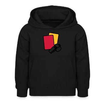 Arbitre - Sweat à capuche Enfant - noir - Devant - AI Model Kid Female (0cm)