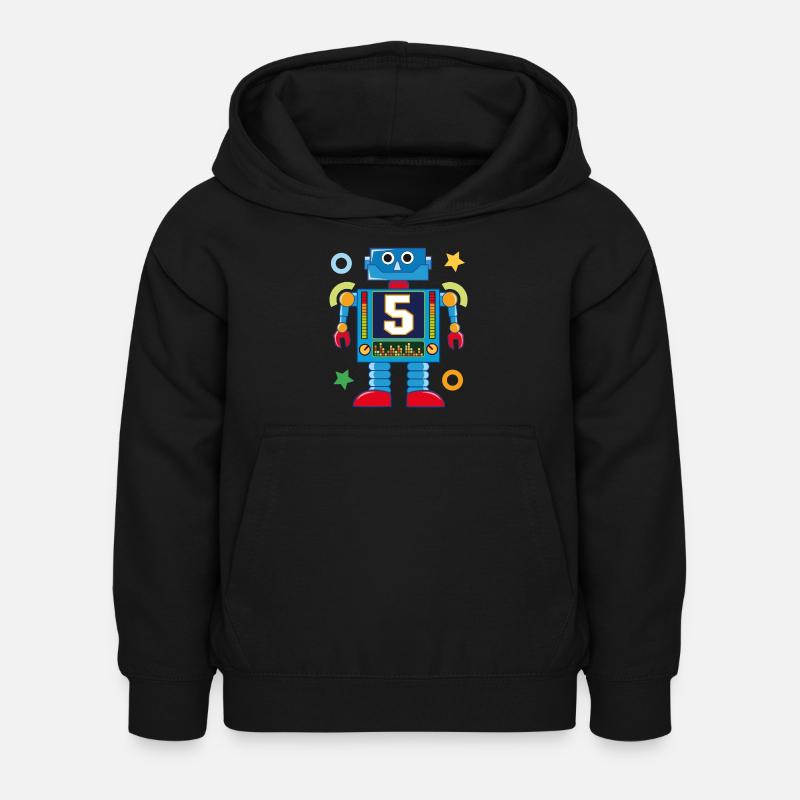 Petit robot 5 ans - Sweat à capuche Enfant - noir