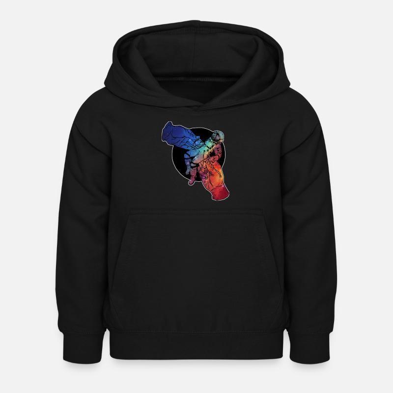 DAS Astronaut Nr 1 coloré - Sweat à capuche Enfant - noir