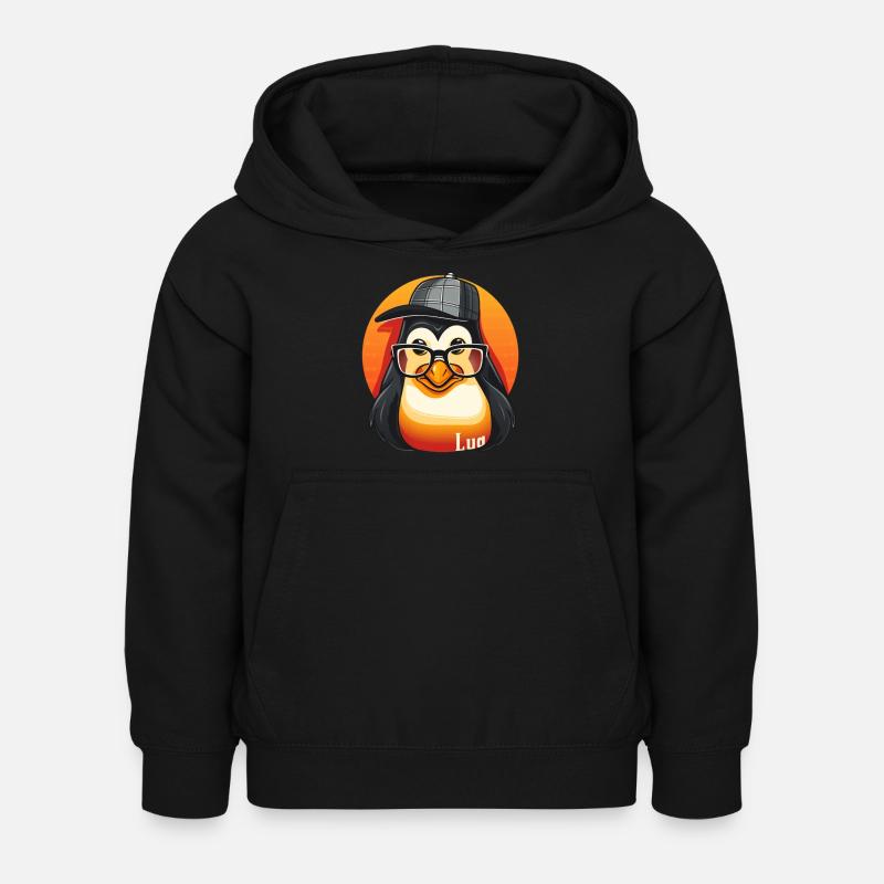 Lua-Linux Fusion: For technology enthusiasts - Kids Hoodie - black